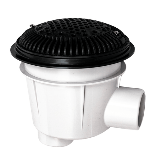Hayward WG1154SBLKPAK2 8" Dual Suction Outlet w/ Adj Collar, 2" SKT Side & Bottom, Black, 2 - Pack – Vita Pool Supply