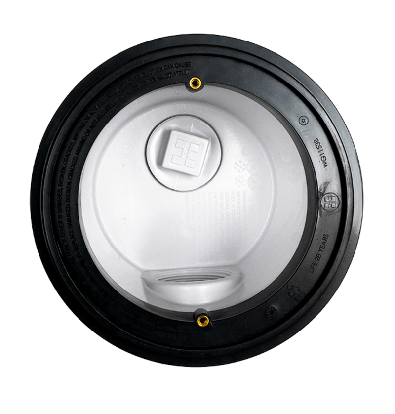 Hayward WG1154SBLKPAK2 8" Dual Suction Outlet w/ Adj Collar, 2" SKT Side & Bottom, Black, 2 - Pack – Vita Pool Supply
