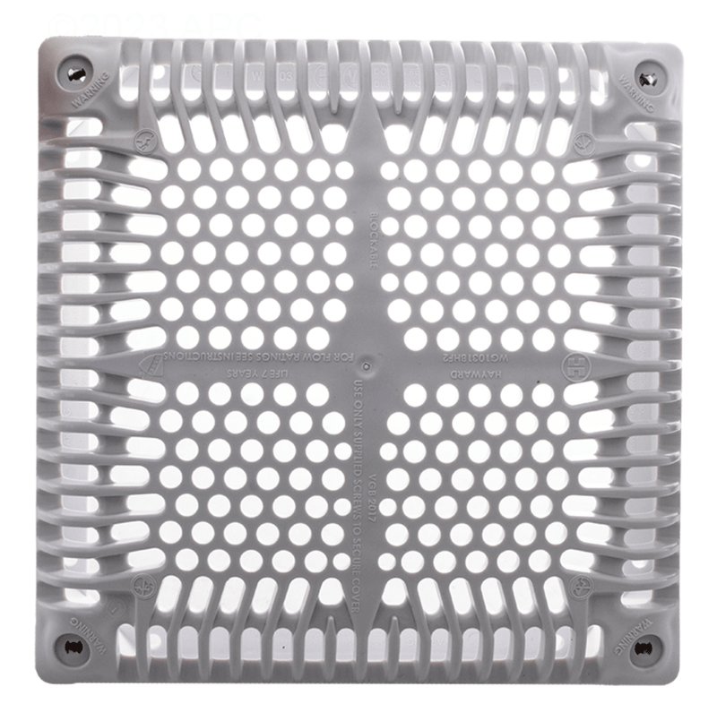 Hayward WGX1033BHF2 18" White Square High Flow Cover and Inner Frame – Vita Pool Supply