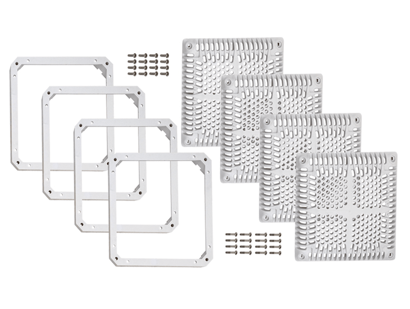 Hayward WGX1033BHF2 18" White Square High Flow Cover and Inner Frame – Vita Pool Supply
