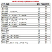 Horizon 48" Peel - N - Stick™ Above Ground Pool Cove, HV - POOLCOVE, 24 - PACK – Vita Pool Supply