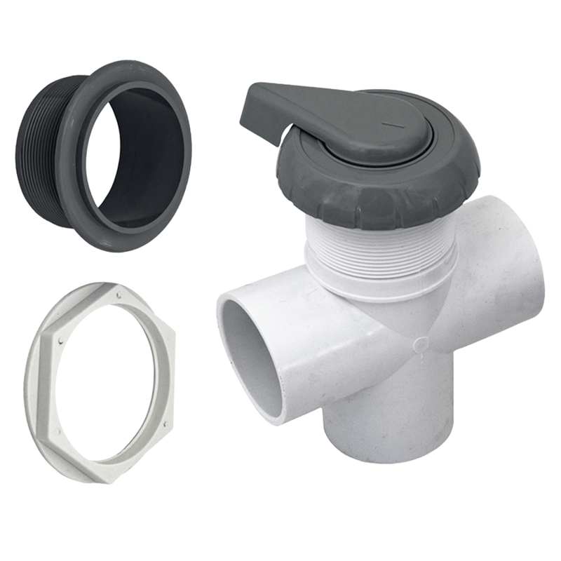 Hydroflow 2" 3 - Way Valve Assembly Gray (11 - 4000GRY) – Vita Pool Supply