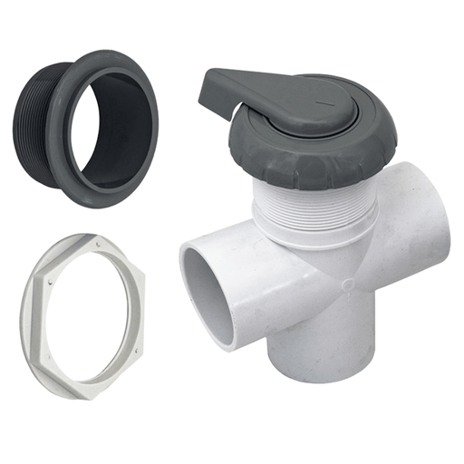 Hydroflow 2" 3 - Way Valve Assembly Gray (11 - 4000GRY) – Vita Pool Supply