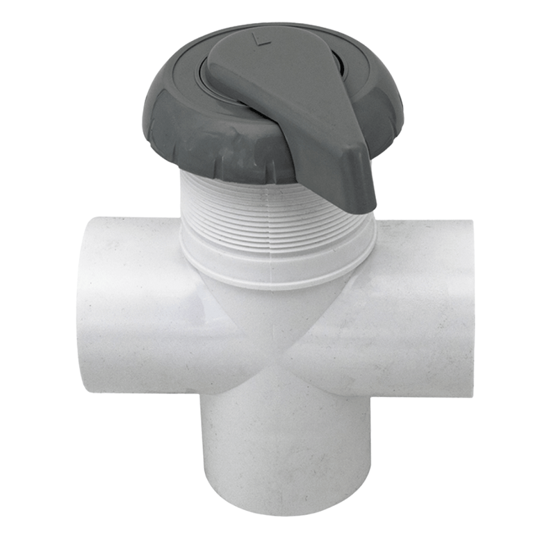 Hydroflow 2" 3 - Way Valve Assembly Gray (11 - 4000GRY) – Vita Pool Supply