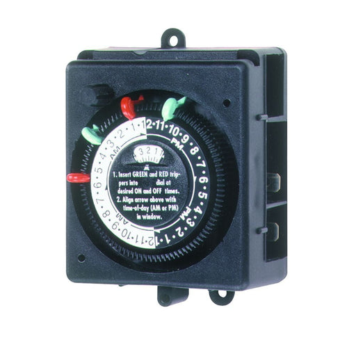 Intermatic PB914N84 24 - Hour 208 - 277V Mechanical Panel Mount Timer with Manual Override, 4 Trippers – Vita Pool Supply