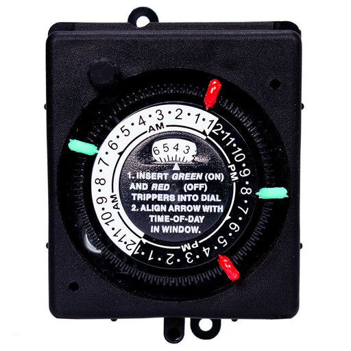Intermatic PB914N84 24 - Hour 208 - 277V Mechanical Panel Mount Timer with Manual Override, 4 Trippers – Vita Pool Supply