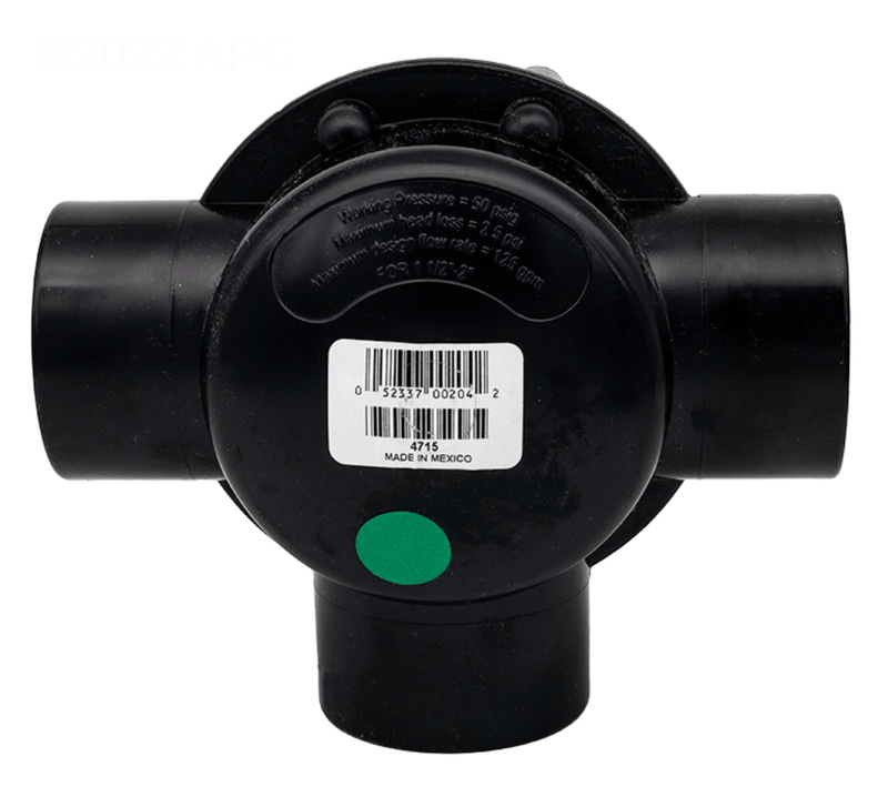 Jandy 4715 1.5" - 2" Neverlube Positive Seal 3 - Port Diverter Valve – Vita Pool Supply