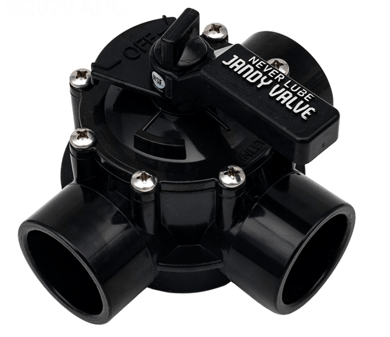 Jandy 4715 1.5" - 2" Neverlube Positive Seal 3 - Port Diverter Valve – Vita Pool Supply