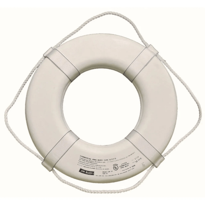Jim - Buoy GW - 24 24" White Foam Life Ring Buoy – Vita Pool Supply