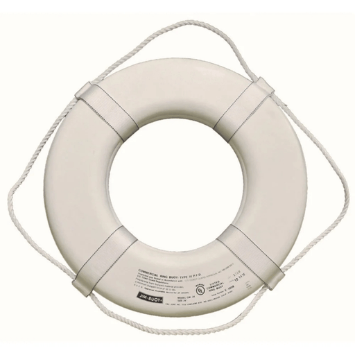 Jim - Buoy GW - 24 24" White Foam Life Ring Buoy – Vita Pool Supply