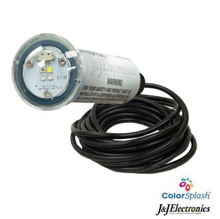 J&J ColorSplash VU 1.5" Nicheless RGB - W LED Light 20W 12V 150' Cord, LPL - R2CW - 12 - 150 25015 – Vita Pool Supply