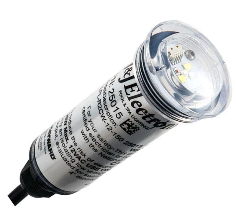 J&J ColorSplash VU 1.5" Nicheless RGB - W LED Light 20W 12V 150' Cord, LPL - R2CW - 12 - 150 25015 – Vita Pool Supply