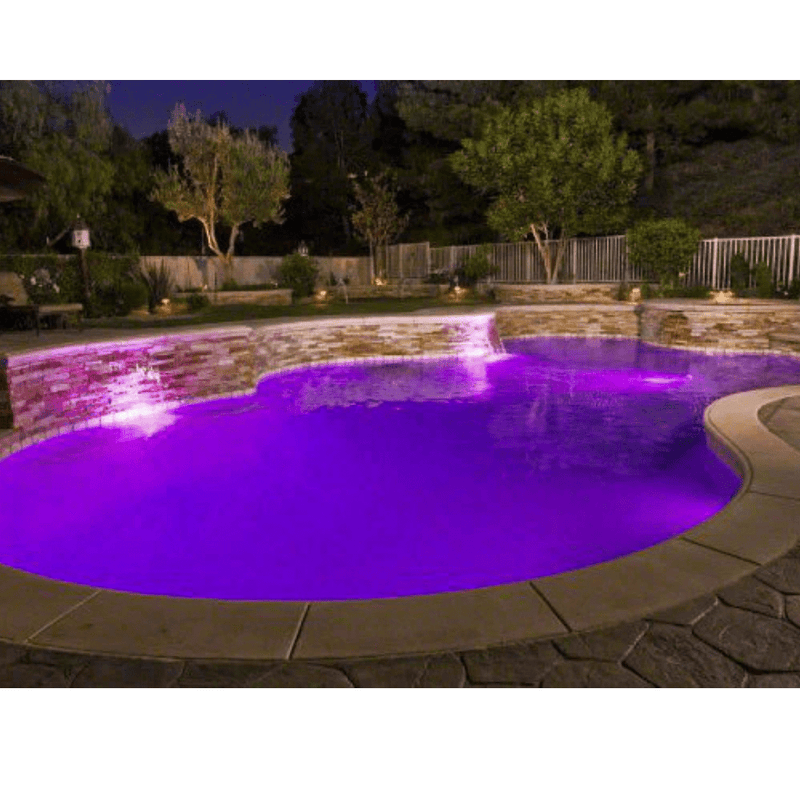 J&J ColorSplash XG - W RGB - White LED Pool Light, 12V 100' Cord, LPL - F1CW - 12 - 100 - P 23049 – Vita Pool Supply