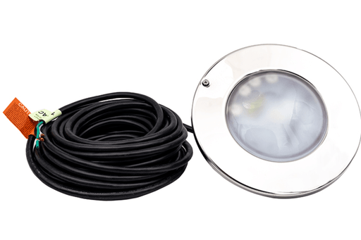J&J ColorSplash XG - W RGB - White LED Pool Light, 12V 100' Cord, LPL - F2CW - 12 - 100 - P 23008 – Vita Pool Supply