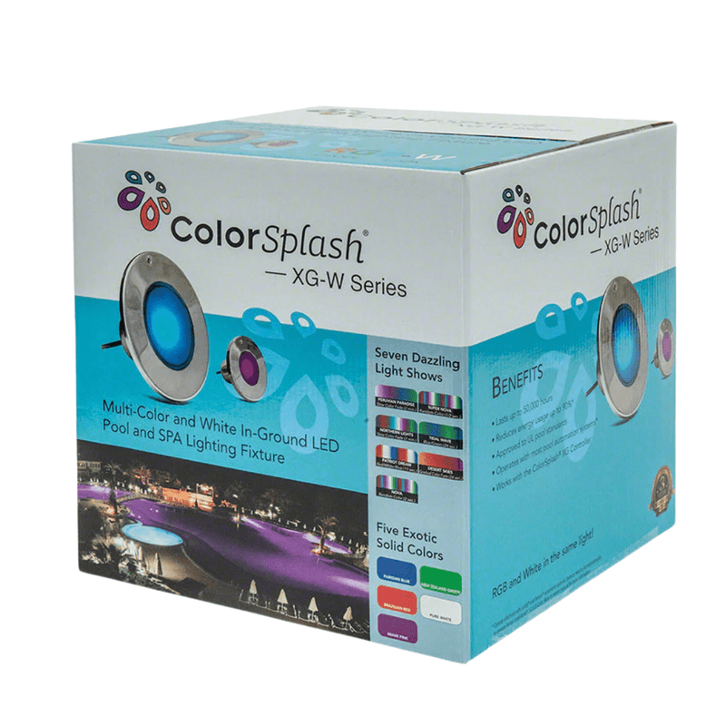 J&J ColorSplash XG - W RGB+White LED Spa Light, 12V 50' Cord, LPL - S2CW - 12 - 50 - P 23015 – Vita Pool Supply