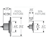 J&J PureWhite LED Pool Light, 120V 100' Cord, LPL - F3W - 120 - 100 - P 21075 – Vita Pool Supply