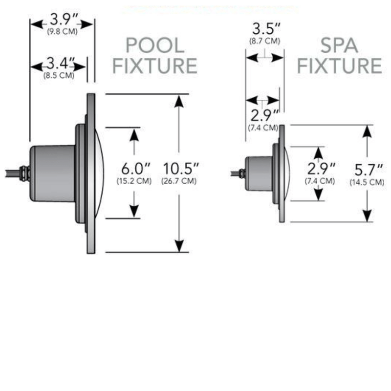 J&J PureWhite LED Pool Light LI Series Cool White 12V 300W 100' Cord (LPL - F1W - 12 - 100 - P 21118) – Vita Pool Supply
