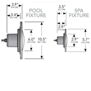 J&J PureWhite LED Pool Light SwimQuip Cool White 120V 500W 100' Cord (LPL - F3W - 120 - 100 - PSQ 21048) – Vita Pool Supply