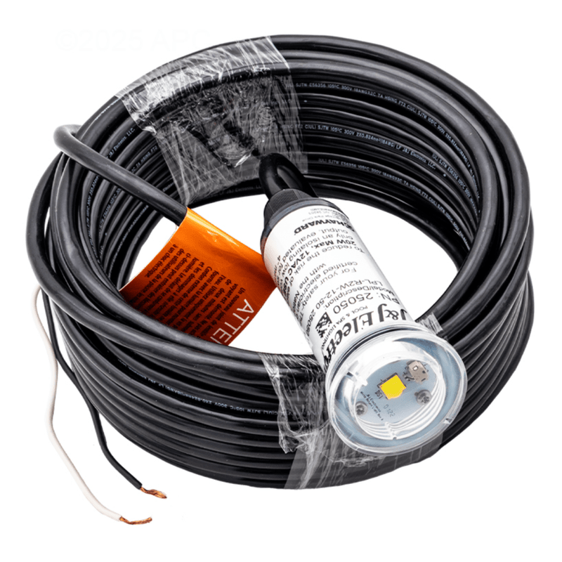 J&J PureWhite VU 1.5" Nicheless White LED Light 20W 12V 50' Cord (LPL - R2W - 12 - 50 25050) – Vita Pool Supply