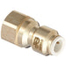 John Guest Quick Connect Brass Female Flare Adapter - 3/8” Tube x 1/4” Fe Flare