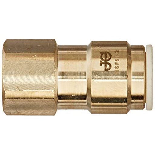 John Guest Quick Connect Brass Female Flare Adapter - 3/8” Tube x 3/8” Fe Flare