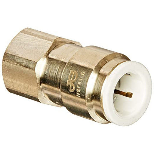 John Guest Quick Connect Brass Female Flare Adapter - 3/8” Tube x 3/8” Fe Flare