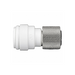 John Guest Speedfit 3/8" Compression Female Connector, Push to Connect Fitting, White, PSEI6012U9P