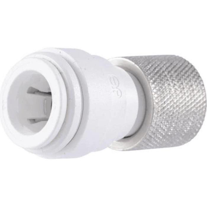 John Guest Speedfit 3/8" Compression Female Connector, Push to Connect Fitting, White, PSEI6012U9P