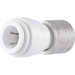 John Guest Speedfit 3/8" Compression Female Connector, Push to Connect Fitting, White, PSEI6012U9P