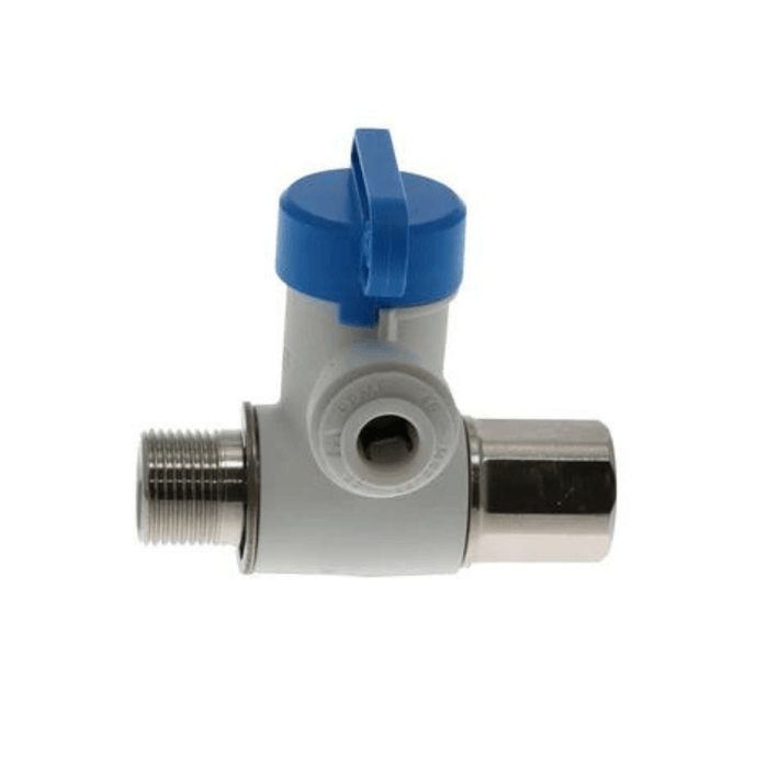 John Guest Speedfit 3/8 x 3/8 x 1/4 Inch Angle Stop Adapter Valve, Push to Connect Fitting, ASVPP1LF