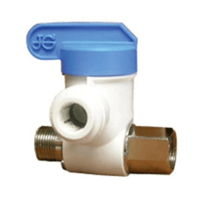 John Guest Speedfit 3/8 x 3/8 x 3/8 Inch Angle Stop Adapter Valve, Push to Connect Fitting, ASVPP2LF