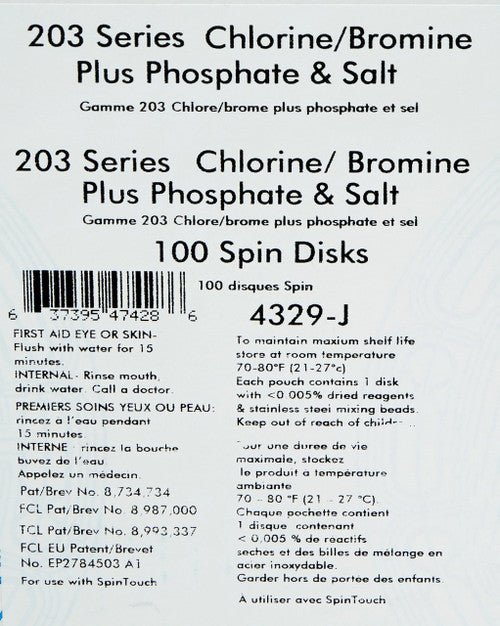LaMotte 4329 - J WaterLink Spin Disk Series 203 – 100 - Pack – Vita Pool Supply