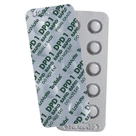 LaMotte 6999A - M TesTabs® Chlorine DPD 1 RAPID Tablets 10 Per Sheet – 1000 Count – Vita Pool Supply