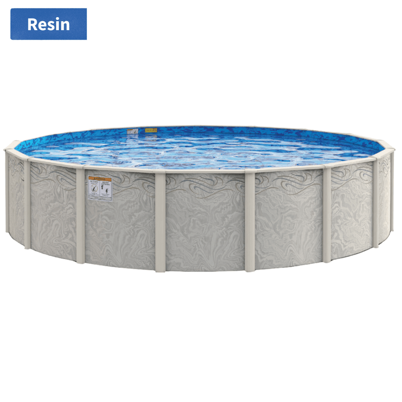 Marsh Majesty Round Above - Ground Pool Kit, 52" Wall Height, 8" Resin Top Rails – Salt - Friendly – Vita Pool Supply