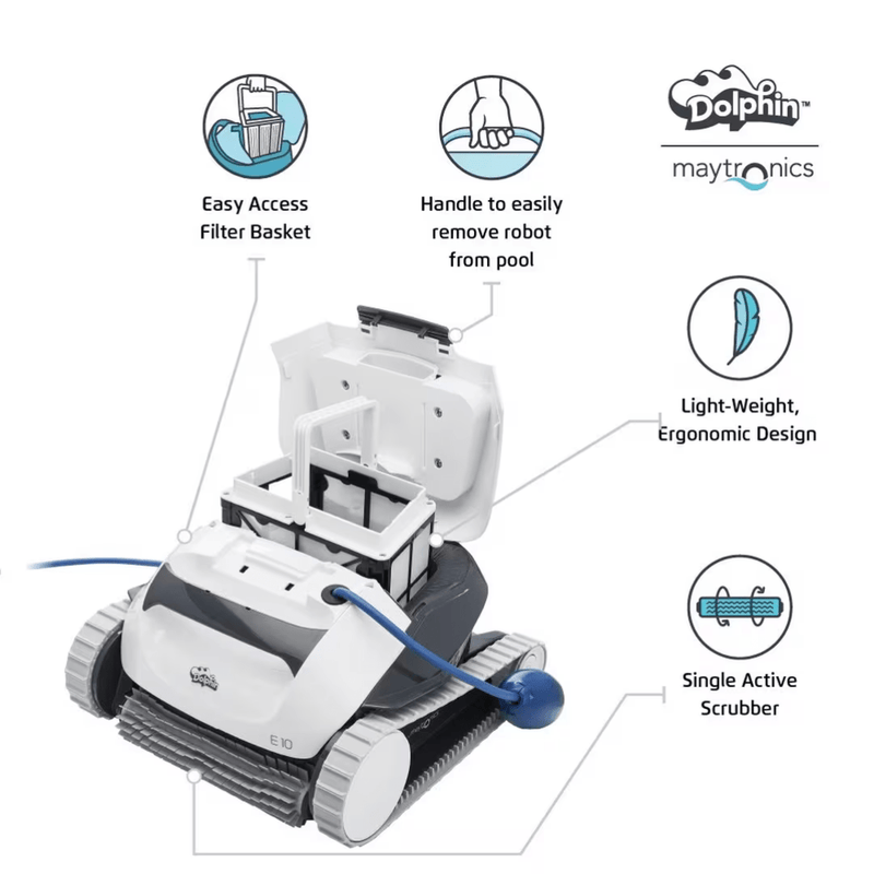 Maytronics Dolphin E10 Above Ground Robotic Pool Cleaner 99996133 - USF – Vita Pool Supply
