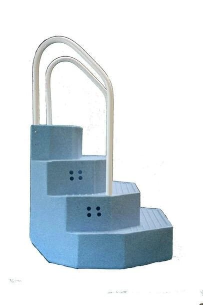 Merlin Industries "The King" Aqua Staircase for Above Ground Pools, 30125 – Vita Pool Supply