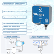 Mineral Lion Pool Mineral Ionizer 25,000 Gal Kit (5 - CBI - 350B - 25) – Vita Pool Supply