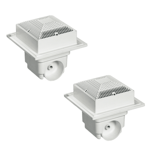 Neptune Benson MLD - SG - 0909 - WT2 9" Square SuperSump Main Drain with 4" Port, 2 - Pack – Vita Pool Supply