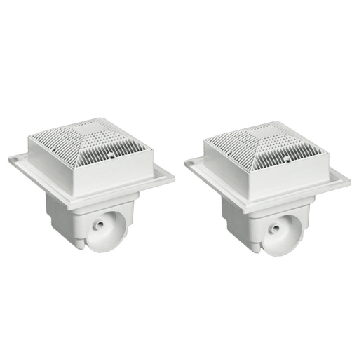 Neptune Benson MLD - SG - 0909 - WT2 9" Square SuperSump Main Drain with 4" Port, 2 - Pack – Vita Pool Supply