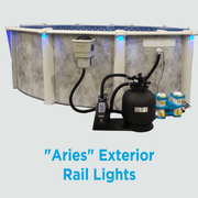 NeuTerra "Gemini" LED Rail Light Starter Kit – 4 - Pack, Transformer, Remote (GEM - ABGRSK) – Vita Pool Supply