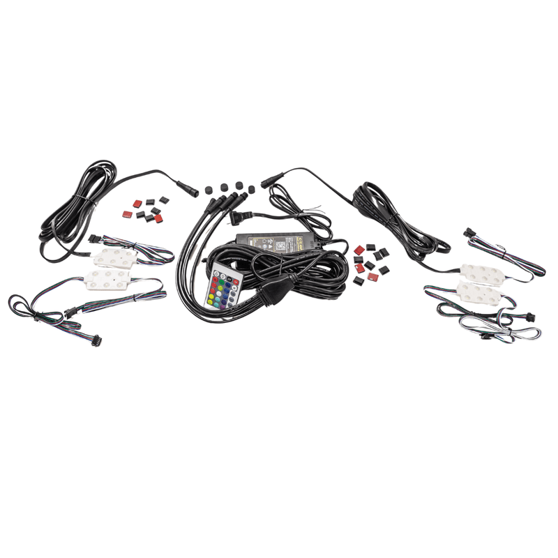NeuTerra "Gemini" LED Rail Light Starter Kit – 4 - Pack, Transformer, Remote (GEM - ABGRSK) – Vita Pool Supply