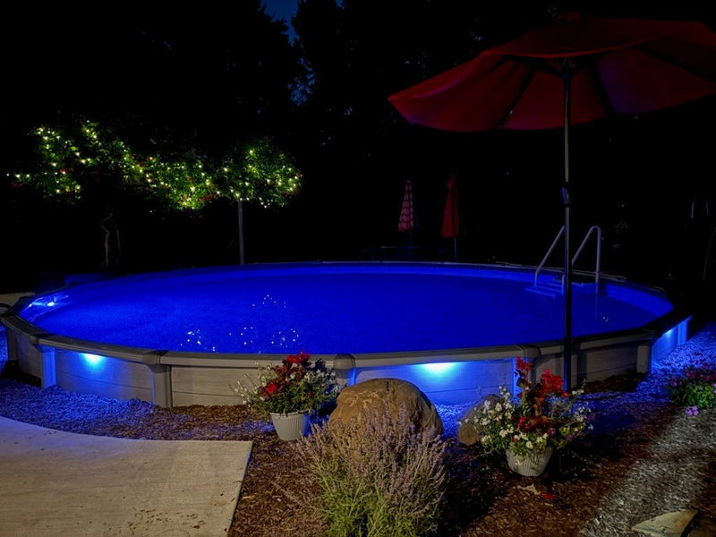 NeuTerra "Gemini" LED Rail Light Starter Kit – 4 - Pack, Transformer, Remote, GEM - ABGRSK – Vita Pool Supply