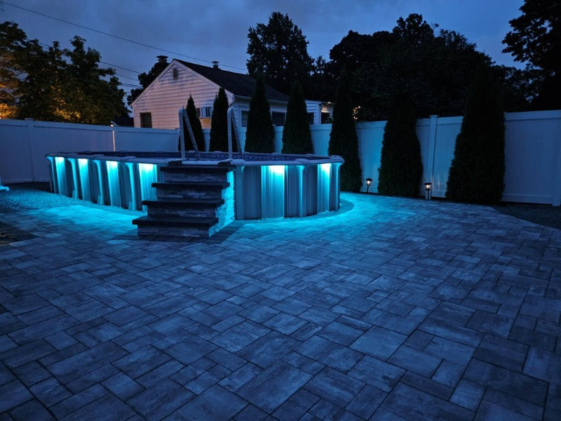 NeuTerra "Gemini" LED Rail Light Starter Kit – 4 - Pack, Transformer, Remote, GEM - ABGRSK – Vita Pool Supply