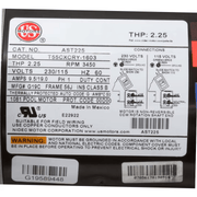 Nidec 2.25HP 1 - Speed Up - Rated Motor 56J Hayward AST225 – Vita Pool Supply