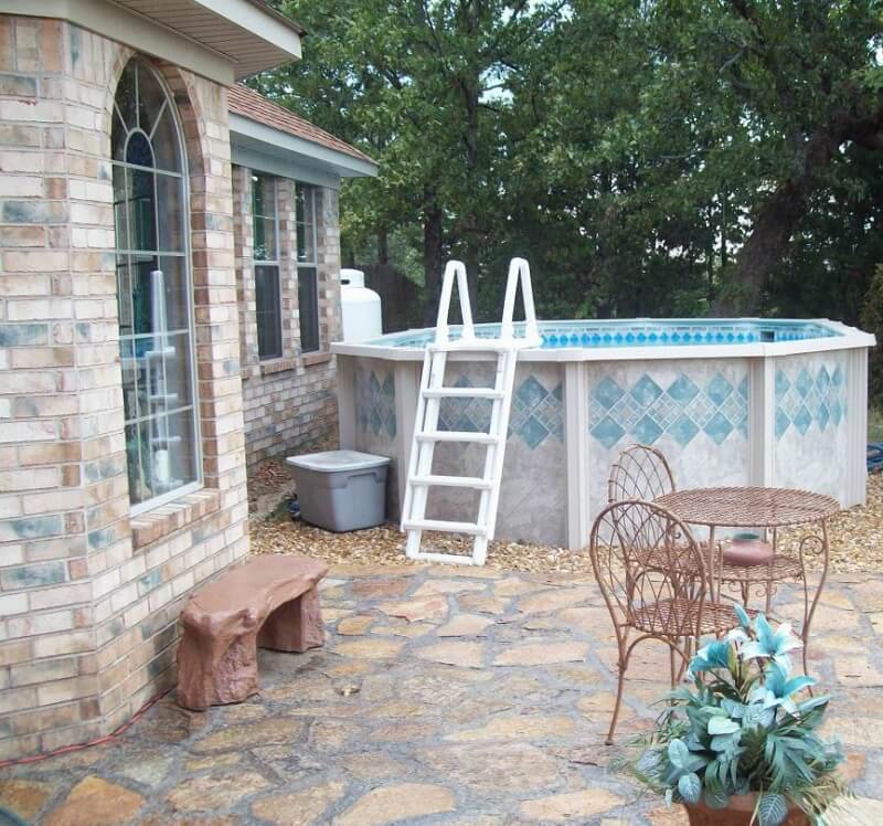 Ocean Blue OB A - Frame Safety Ladder for Above Ground Pools, 5 - 400200 – Vita Pool Supply
