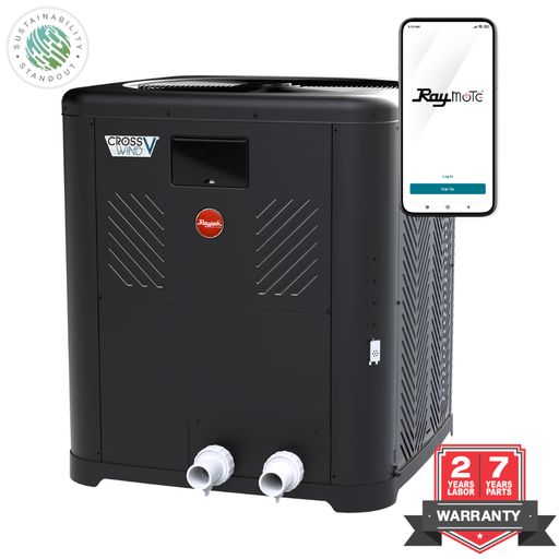 Raypak Crosswind V 8550, 138K BTU Heat Pump, TWPH - 8550EHT08 – Vita Pool Supply