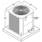 Open Box – Raypak Weather King 118K BTU Digital Heat Pump Pool Heater, TWPH - 6560EHT01 – Vita Pool Supply
