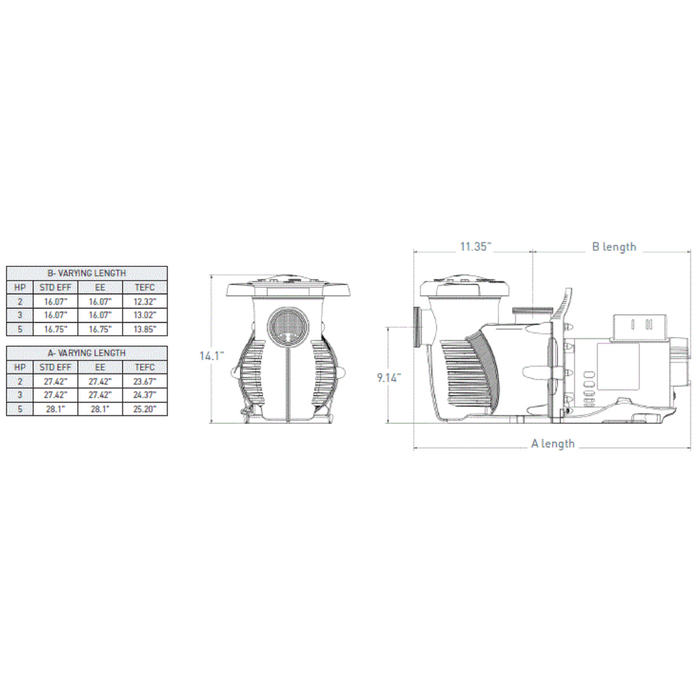 Pentair 022018 WhisperFloXF Commercial Pool Pump 3HP