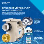Pentair 1.5 HP IntelliFlo3 VSF Variable Speed Pump + IO Relay & Touchscreen 011068 – Vita Pool Supply