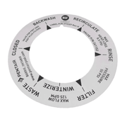 Pentair 2" PVC DD Multiport Valve Label, 273207 – Vita Pool Supply